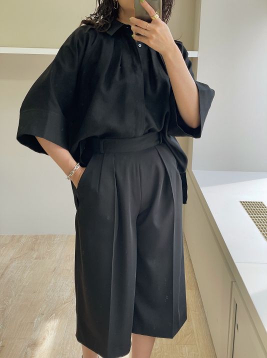 washable Vneck knt best/sustainable easy pants