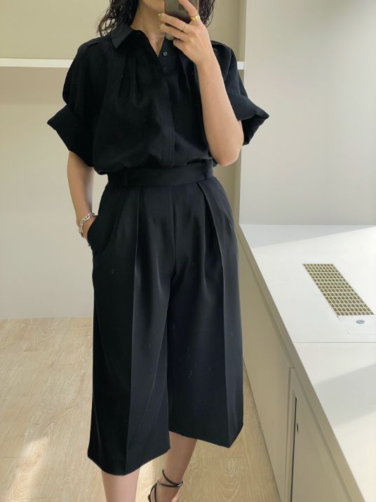 washable Vneck knt best/sustainable easy pants