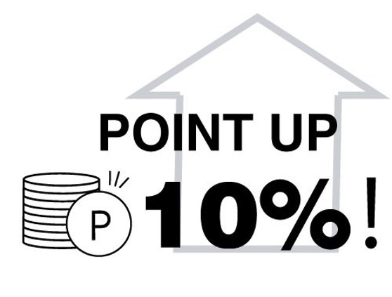 POINT UP 10%