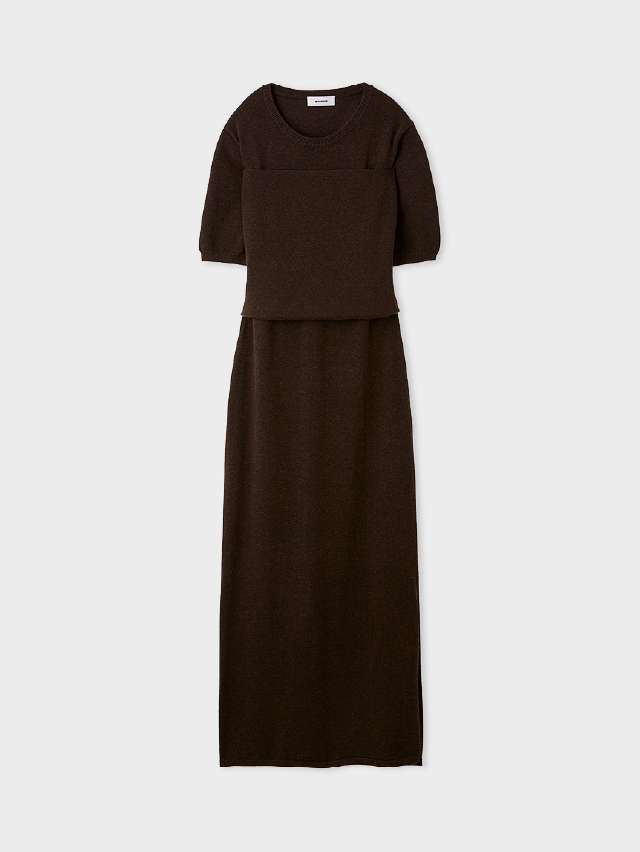 BROWN KNIT Dress
